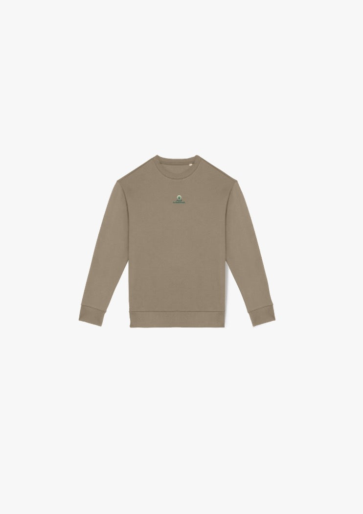 LSND Crew Neck - Dark Beige & Green