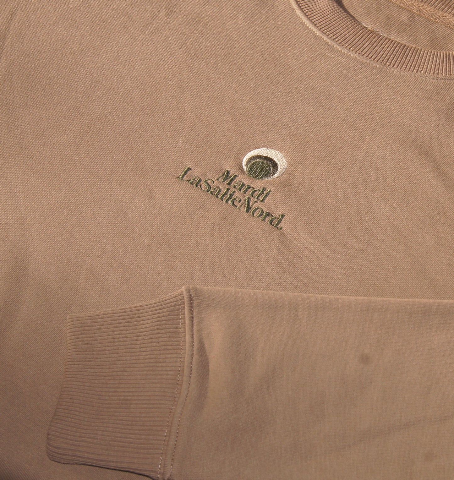 LSND Crew Neck - Dark Beige & Green