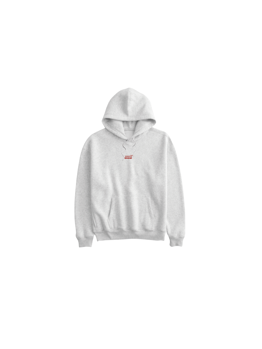 HOODIES SUD ASH-GREY/RED