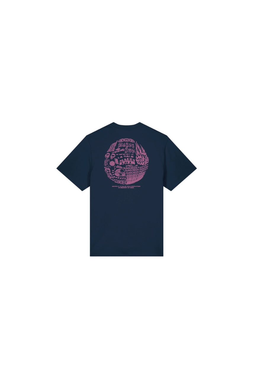 GRAPHIC Tee Shirt - Navy/Pink