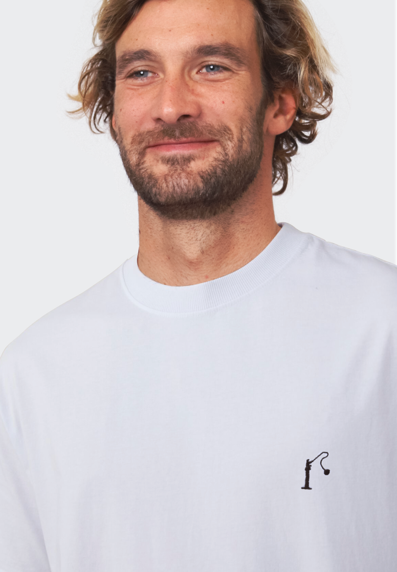 Fisher Man Relaxed Tee Shirt - White