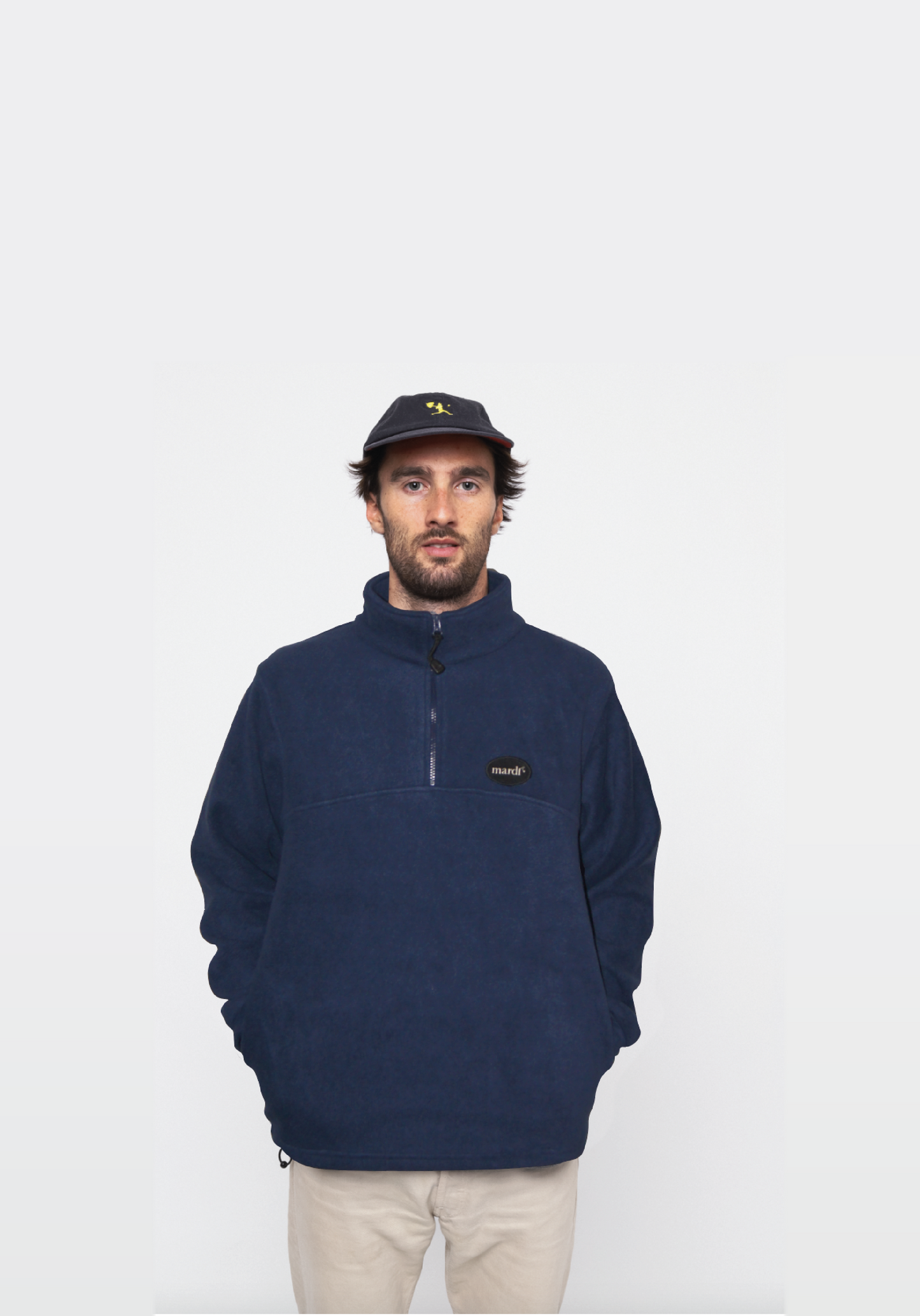 Polaire Navy - Patch Black/Cream